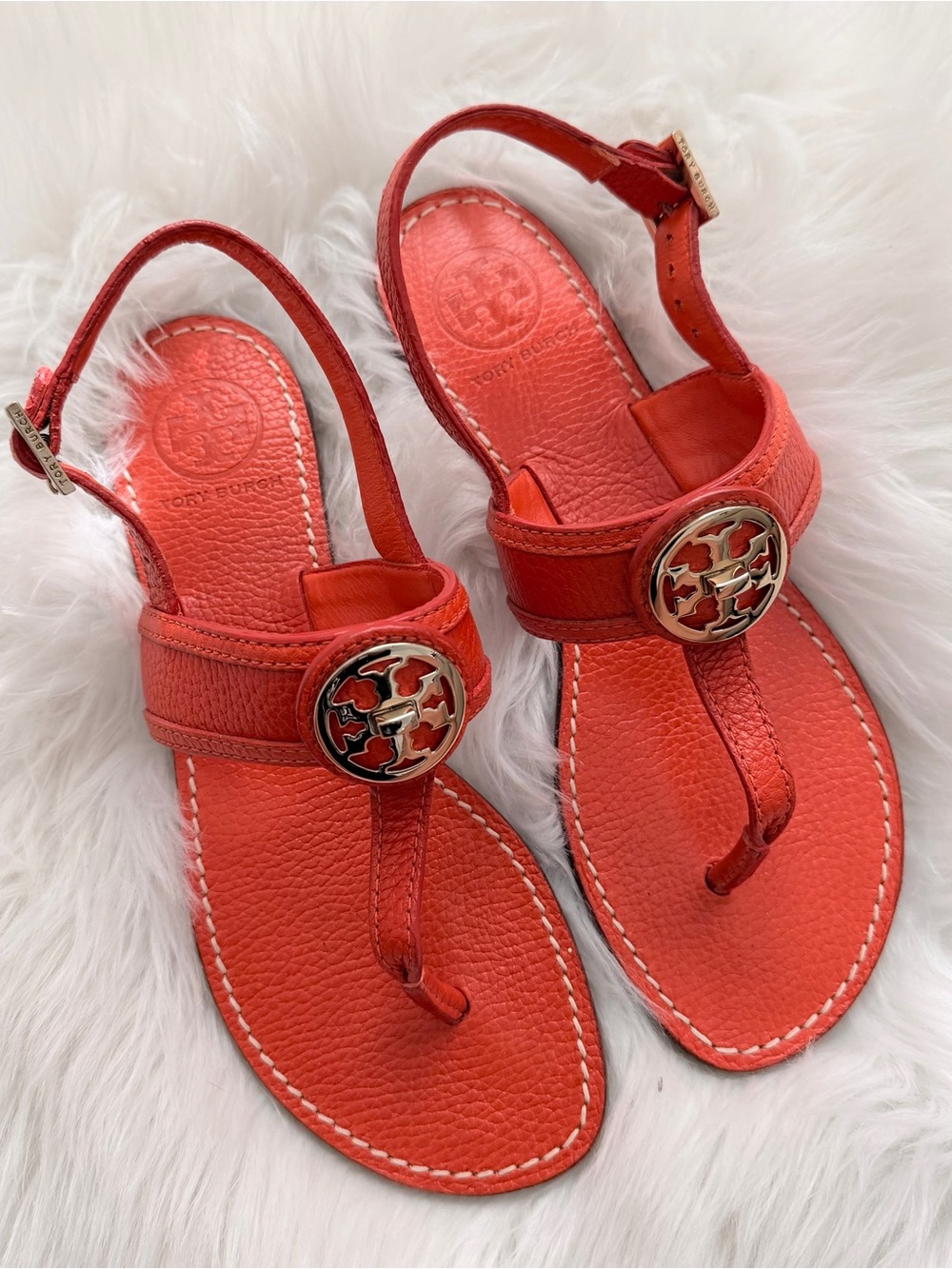 NWOT Tory Burch Selma Slingback T‑Strap Sandals - Picture 4 of 8
